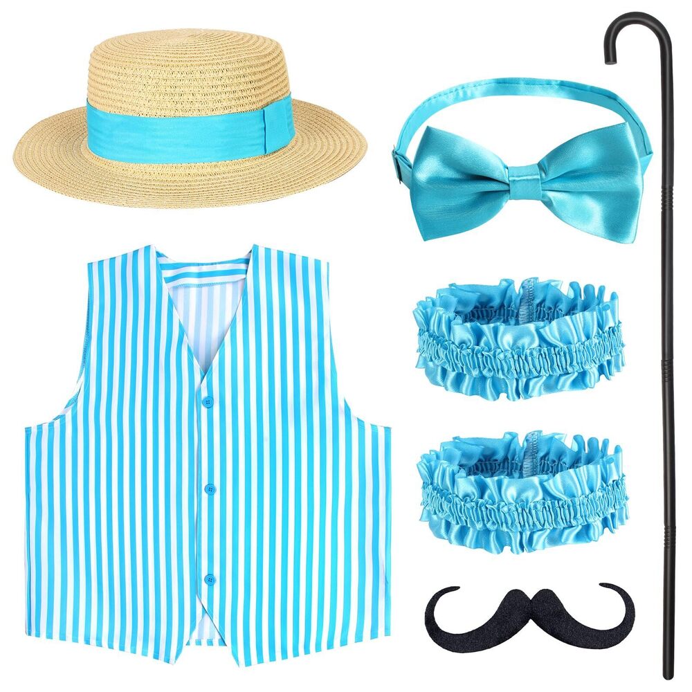 8552 6 Pieces Barbershop Quartet Costume-carnival Barker